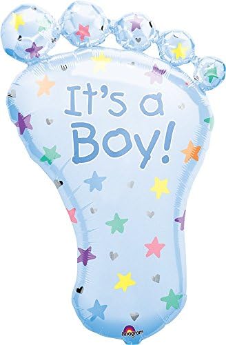 Partyfavours It's A Girl Feet Shape Foil Balloons (Blue)