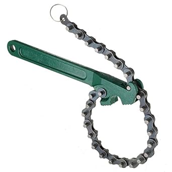 Digital Craft Type String Key Chain Wrench Box Auto Engine Oil Filter Removal Tool, 12-inch (Green)