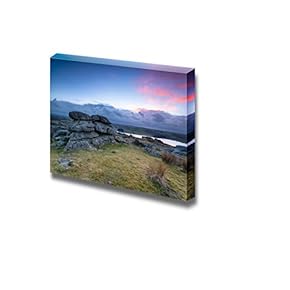 Tregarrick Tor Overlooking Siblyback Lake on Bodmin Moor in Cornwall - Canvas Art Wall Art - 12" x 18"