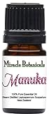 Miracle Botanicals Wildcrafted Manuka Essential Oil - 100% Pure Leptospermum Scoparium - 30% Triketones - 5ml