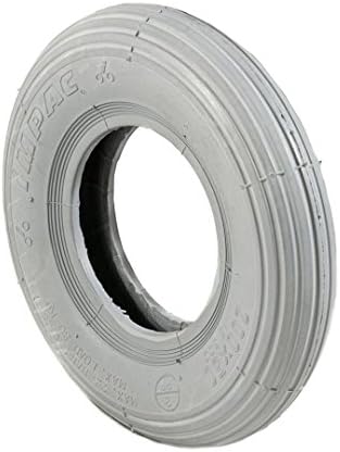 1 Grey Air Filled Pneumatic Rib Tread Mobility Scooter Tyre 200 x 50