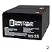 Mighty Max Battery 12V 15AH F2 Replaces Pride Go Go Elite Traveller - 2 Pack Brand Product