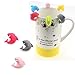 MAXGOODS Shark Shape Silicone Tea Bag Holder Cup Mug Candy Colors 6PCS