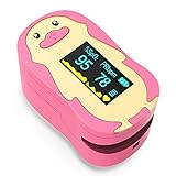 HOMIEE Digital Fingertip SpO2 Oxygen Meter for Kids Above 2 Years, Sport and Aviation Use Only, Pink