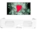 5 GloFX Heart Effect Paper Diffraction Glasses [5 Pack] - SEE HEARTS! 3D Holographic Fireworks Kids Bulk Cardboard Rave EDM Party Sunglasses