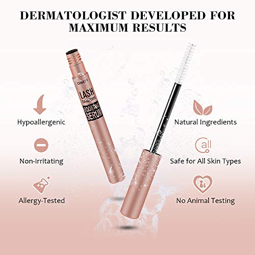 Eyelash Growth Serum, Natural Eyebrow Enhancer Serum, Professional Brow & Lash Boosting Formula, Rapid Longer & Thicker Lash Enhancers, Dermatologist Certified & Hypoallergenic - Thumbnail 3