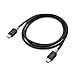 USB C-C cord 3 F BLK 2pk