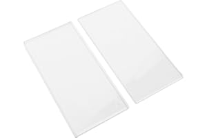 Sonew 2Pcs Clear Cutting Plates for Die Machine, Crafting Pad Set Fits Most Digital Cutting Machines 16 X 8cm