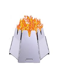 Aoligei Camping Stove,Folding Wood Stove, Portable