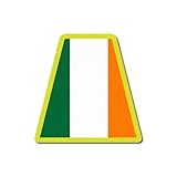 Firefighter Helmet Tetrahedron Fire Helmet Stickers - Irish Flag