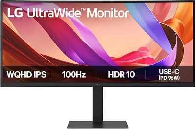 UltraWide 34U650A-B.AEU (34 Zoll) 21:9 Curved UWQHD IPS Monitor, HDR10, 2X HDMI 2.0, Schwarz
