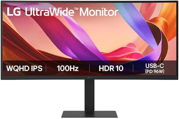 UltraWide 34U650A-B.AEU (34 Zoll) 21:9 Curved UWQHD IPS Monitor, HDR10, 2X HDMI 2.0, Schwarz