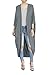 Women's Long Sleeve Open Front Maxi Duster Cardigan Sweater Kimono Coat,Spring Autumn Summer Sweaters For Women