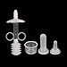 Hongfa Pet Syringe Milk Nursing Bottles Set Newborn Puppy Bottles for Nursing, Oral Syringe for Kitten Puppy,2pcs Replaceable Soft Tip