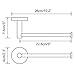 Mellewell Contemporary Towel Ring Towel Bar Holder for Bathroom and Kitchen Wall Mounted, Stainless Steel Brushed Nickel, 06001TR