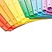 Amazon Basics Plastic 3 Hole Punch Folders with 2 Pockets, 8.5 x 11 inches, Pack of 12, Assorted Color