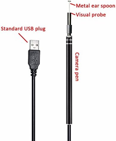 USB Ear Cleaning Visual Endoscope Earpick Met Mini Camera Pen HD Spoon Tool Earwax Removal for OTG Android Phones &amp; PC