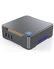 Mini PC,Intel Celeron J3455 Windows 10 Pro(64-bit) 6GB DDR3/128GB SSD Mini Desktop Computer with HDMI/VGA Port,Gigabit Ethernet,Dual Band Wi-Fi,Bluetooth 4.2,4K HD