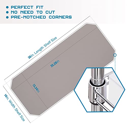BRIAN & DANY Wire Shelf Liner 14" X 36", Heavy Duty Shelf Liners for
