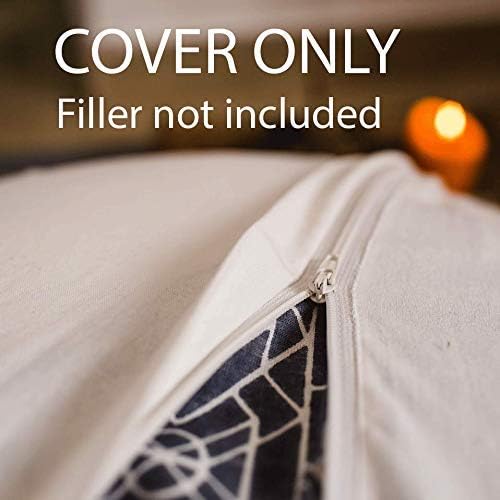 Mandala Life ART Boho Pouf Ottoman Cover - Round Floow Pillow Cushion - 24x8, Outdoor, 60 x 60 cm (Pack of 1) - Image 5