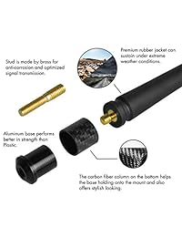 Antena Rydonair Compatible con Toyota Tundra 2014-2019 Reemplazo de antena de goma flexible de 13 pulgadas Diseñado para una recepción optimizada de FM AM