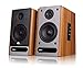 1byone Belt Drive 3 Speed Stereo Turntable with Built in Speakers, Natural Wood