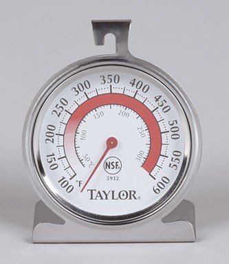 Taylor Oven Thermometer 100 Deg F To 600 Deg F 3-1/4" X 3-3/4" Dial