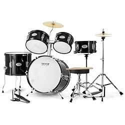 VEVOR Drum Set for Kids, Beginner Junior Drum Kit