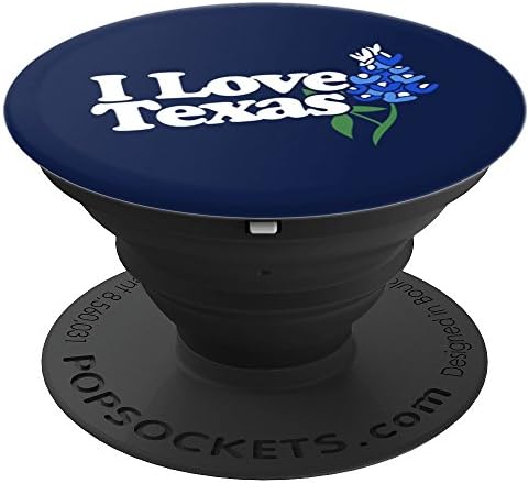 I love Texas Texas bluebonnets - PopSockets Grip and Stand for Phones and Tablets