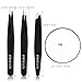 Tweezers Set 4-Piece, ETEREAUTY Eyebrow Tweezers Professional Stainless Steel Tweezers with Travel Case and 10x Magnifying Makeup Mirror