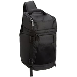Amazon Basics SLR Camera Sling Backpack Bag – 9.25×7.5x16inches, Black