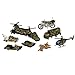 Military Car Set - 20 Different Die-Cast Portable Military Related Vehicles - Play Set in a Backpack