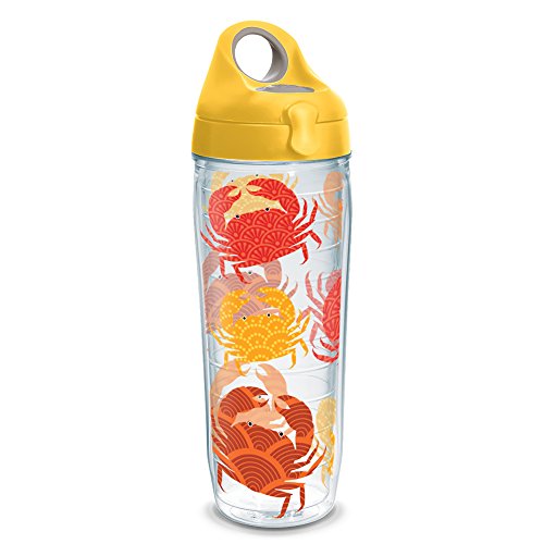 Tervis 1230829 Crab Tumbler with Wrap and Yellow Lid 24oz Wa