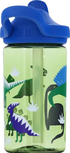 CamelBak Eddy+ Kids Bite Valve Straw Tritan Renew Water Bottle Green, 14oz - view 13