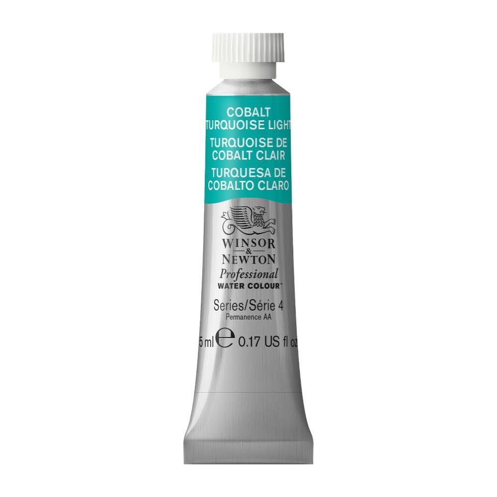 Winsor & Newton 102191 5 ml Tube Professional Water Colour, Cobalt Turquoise Light — image 1