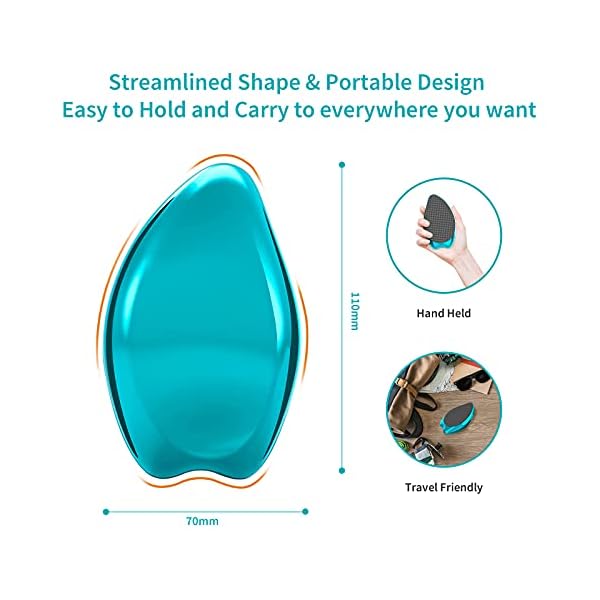 Foot-File-ANJOCARE-Nano-Glass-Callus-Remover-for-Dry-Hard-Skin-Portable-Handheld-Feet-Scraper-for-Coarse-Cracked-Heel-Beauty-Foot-Care-Pedicure-Removal-Tool-for-Women-Men-Home-Blue Foot File, Nano Glass Hard Skin Callus Remover, Foot Scraper Salon Home Pedicure Tool for Foot Beauty Care, Can Be Used…