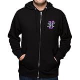 StarCraft II Heart of the Swarm Protoss Vintage Logo Zip-up Hoodie Black Large