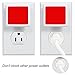 L LOHAS LED Night Lights Plug into Wall 2-Pack, 0.3W Plug in Night Light, Dusk to Dawn, Pink Bright Nightlight Auto-On/Off, for Adults Kids Room Bedroom Bathroom Hallway Kitchen, Non-Dim