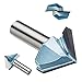 uxcell 90 Degree V-Groove Router Bit 1-1/2