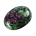 2pcs AAA Natural Red Emerald Oval Cabochon Flatback Semi-precious Gemstone Cabochons 20x15mm #GN18-G
