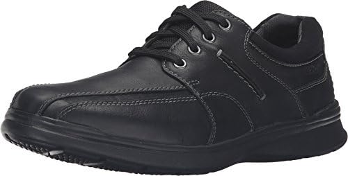 Clarks Men's Cotrell Walk Oxford, Black Oily Leather Wide, EU