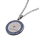 Nurse's Prayer Necklace Pendant With Chain - Nurses Necklace and Gifts Stainless Steel (Blue)