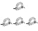 Truss Hook Clamp JFDWOPHT 4PCS Heavy Duty 2 Inch O Stage Light Hook Clamp/Truss Clamps/Moving Head Light Par Light Spotlight Truss Kit/ Aluminum Alloy Finish/ Wrap Around Clamp