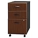 Bush Business Furniture Series A 3 Drawer Mobile File Cabinet, Hansen Cherry/Galaxy