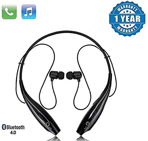 SHOPTOSHOP TM Bluetooth Wireless Headphones Sport Stereo Headsets Hands-Free with Microphone and Neckband for Android an
