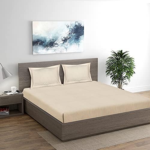 TRIDENT King Size Sheets Set Bed Sheets 3Piece Set1 Flat Sheet only & 2 Pillowcovers Bedding