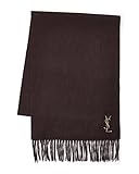 Yves Saint Laurent Men's Embroidered Logo Scarf