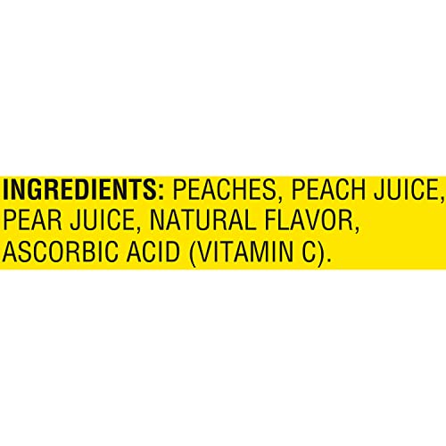 DEL MONTE YELLOW CLING SLICED CANNED PEACHES IN 100% JUICE, 15 OZ CANS (PACK OF 4)