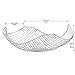 Vistella Fruit Bowl Basket in Silver Chrome - 6 Colors Available - Stainless Steel Wire Design with a Modern Decorative Style - Great Countertop Centerpiece