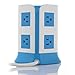 SAFEMORE Smart 8-Outlet with 4-USB Output Power Strip (Blue and White)